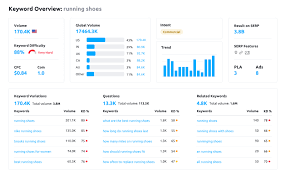 Screenshot of SEMrush