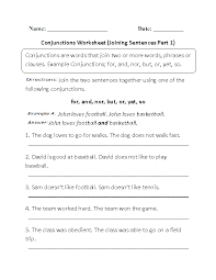 Englishlinx Com Conjunctions Worksheets Conjunctions Worksheet Worksheets Conjunctions