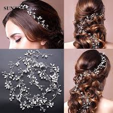 1 M Kristal Inciler Sac Aksesuarlari 2017 Yeni Gelin Sac Kanat Guzel Gumu Crystal Wedding Hair Accessories Bridesmaid Hair Accessories Wedding Hair Accessories