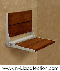 Bath Safety Made Beautiful The Invisia Collection Features A Line Of Luxury Spa Seating These Shower Seats And Bath Seat Shower Seat Shower Chair Walnut Wood