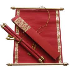 Want an inexpensive alternative and unique way to make your own card box to have on display in this video i show you how i made my own diy wedding card box. Scroll Invitation Card Scroll Invitation Latest Price Manufacturers Suppliers