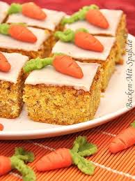 Rublikuchen Vom Blech Mit Zitronenguss Zitronenguss Rezept Karotten Kuchen Rublikuchen