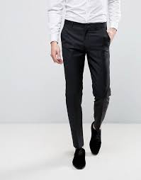 Asos slim cropped suit pants in pinstripe ($41) ❤ liked on polyvore featuring men's fashion, men's clothing, men's pants, men's dress pants, multi, mens stretch pants, mens cropped pants, mens polyester pants, mens slim dress pants and mens tall pants. Asos Slim Tuxedo Suit Pants In Black Pants Outfit Men Mens Pants Fashion Black Pants Men