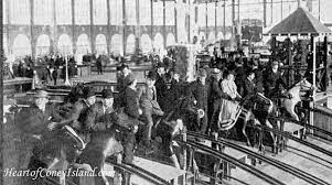 4 the first ferris wheel in coney island was built for nearby steeplechase park in 1894 and was erroneously billed as the world's largest. Coney Island History Steeplechase Park