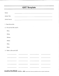 Get The Gist Classroom Instruction Readers Workshop Reading