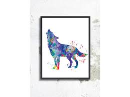 Browse the wolf home décor section of the gift shop. Wolf Watercolor Art Print Wolf Painting Wolf Poster Wolf Illustration Wolf Home Decor Children Room Wolf