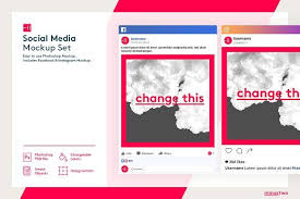 Social Media Mockup Social Media Mockup Instagram Mockup Social Media