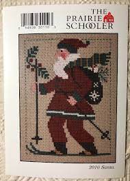 Just get all three of these packs. Prairie Schooler Cross Stitch Pattern Card Chart 2010 Santa Skiing Holiday New Theprairies Cross Stitch Cross Stitch Patterns Christmas Christmas Cross Stitch