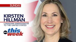 SUNDAY: As President Trump prepares to impose tariffs against Canada,  Mexico and China, George Stephanopoulos interviews Canadian Ambassador to  the U.S. Kirsten Hillman about her country's plan to respond.  https://abcnews.link/kutnUHE