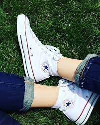 Converse Chuck Taylor All Star Hi Sneaker Optical White Cute Converse White Converse Outfits High Top Converse Outfits