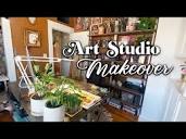 Art Vlog: Revamping my ART STUDIO! 🌟 Studio makeover + Tour - YouTube