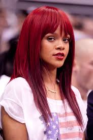 Rihanna Sac Renkleri Kizil Sac Sac