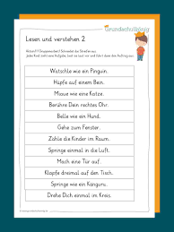 Hier findest du arbeitsblätter zum ausdrucken. Lesen Und Verstehen