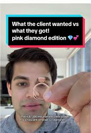 This is the same diamond I showed from last week!! It’s set in this  stunning rose gold band which only adds more depth and color to the  diamond! #diamond #pinkdiamond #pinkemerald #rosegold