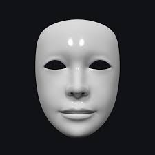 Neutral Theater Mask 3d Model In 2021 Theatre Masks Mask Opera Mask