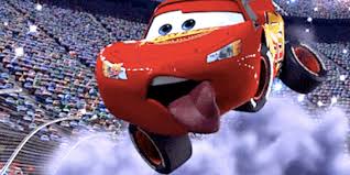 Movies Lightning Mcqueen From Pixar S Cars Jumps Through The Air And Sticks Tongue Out Disney Quizzes Pixar Films Lightning Mcqueen Movie