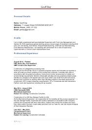 Geoff Day Mechanical Cv