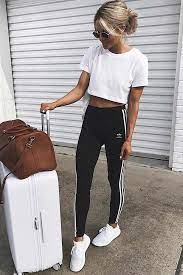 36 Adidas Pants Outfit Ideas Super Combo Of Comfort And Beauty Fashion Travel Outfit Cute Travel Outfits Comfy Travel Outfit