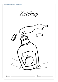 O colectie interesanta de jocuri cu bile. Planse De Colorat Cu Alimente Ketchup