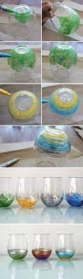 Just Use Paint Pens On Steamless Wine Glasses For A Colorful Look Kitchen Decor Diy Crafts Fun Diy Crafts Sharpie Crafts