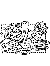 Here's a simple basket picture to colour in, perfect for easter. Thanksgiving Basket Coloring Page Purple Kitty