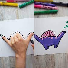 Let's draw, color handprint and learn colors!this video related for kids and toddlers!don't forget to subscribe and like! How To Draw Animals With Your Hands Totally Cool Handprint Drawing Ideas For You And Your Kids In 2021 Homeschool Art Projects Art Drawings For Kids Hand Art Projects