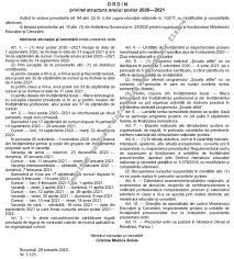 (3) aprobarea modificării structurii anului. Structura Anului Ècolar 2020 2021 A Fost PublicatÄ In Monitorul Oficial Ècoala Incepe Pe 14 Septembrie 2020 Iar In Semestrul Ii Sunt DouÄ VacanÈe De PaÈte Edupedu Ro