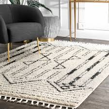 Black And Silver Rugs For Sale Laurencho Beige Black Area Rug Shag Area Rug Rugs In Living Room Beige Rug