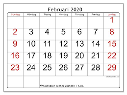 Menjadi sebuah kebutuhan saat awal tahun dimulai unt. Kalender 62sl Februari 2020 For Att Skriva Ut Kalender Skriva Tisdag