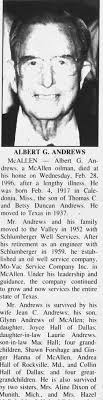 Obituary for ALBERT G. ANDREWS, 1917-1996