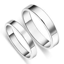 Black And Silver Wedding Band For Her Promise Rings For Him And Her Silver Wedding Bands Couple Wedding Rings Wedding Rings For Women