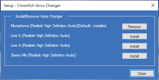 But just go ahead, download the app for windows. Clownfish Voice Changer