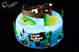 Birthday cakes can sometimes look tricky to make at home but we've got lots of easy birthday cake recipes and ideas for amateur bakers to make. Gone Fishing Birthday Cake Cake By Jenn Cakesdecor