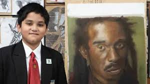 12-year-old creates masterpiece of Benjamin Zephaniah