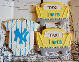 New York Themed Baby Cookies Baby Boy Cookies Baby Announcement Baby Girl Quilts