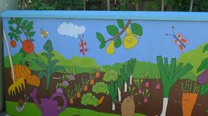 Une Fresque De Legumes A Pousse Sur Les Murs De L 39 Ecole Maternelle Pasteur Le Fresque Printemps Maternelle Bricolage Pour Tout Petit Conseils De Dessin