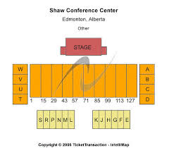 Shaw Conference Centre Seating Chart