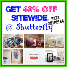 Shutterfly Coupon Codes Get 40 Off Sitewide Free Shipping
