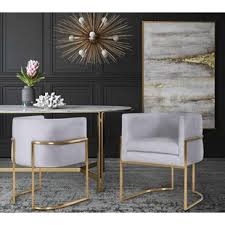 Grey Velvet Dining Chair Wayfair