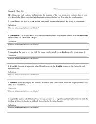 Finding sound words in a sentence. Context Clues Worksheets Ereading Worksheets