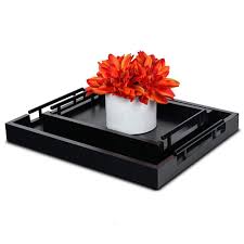Coffee tables & coffee table sets. Black Serving Tray With Handles Rectangle Food Tray For Coffee Table Wooden Tray Buy Serving Tray With Handles Black Serving Tray With Handles Serving Tray Serving Tray Rectangle Food Tray For Coffee Table