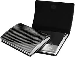 This flexibility gives it an organic shape that makes the carbon fiber truly pop and give it dimension in the light, not to mention being more comfortable in your pocket. Buy Business Card Holder Monocarbon Real Carbon Fiber Business Card Case With Magnetic Flip Fashion Business Card Wallet For Men Lightweight And Portable Glossy Online In Vietnam B0969rbccc