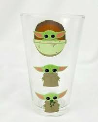 Star Wars The Mandalorian 16oz Glassware Drinking Glass The Child Baby Yoda Ebay