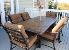 For different size of floors in different. Outdoor Brown Classic Stained Steel Conversation Set With Patio Umbrella Also Patio Sets On Sale For Your Costco Patio Furniture Patio Furnishings Patio Decor
