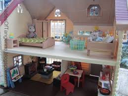 A Few Months Ago While Digging Through The Goodwill Outlet Center Bins I Found A Vintage Calico Cr Calico Critters Furniture Diy Barbie House Flipping Houses