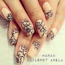 Nail Art Lace Nails Henna Nails Lace Nail Art