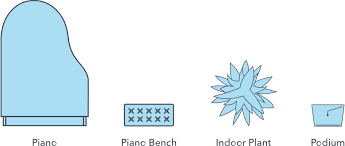 This master bedroom floor plan has the advantage of having the bathroom a nice distance contains bedroom symbols for floor plan such as single bed double bed pillow carpet night table pillow wardrobe and more. Floor Plan Symbols Lucidchart