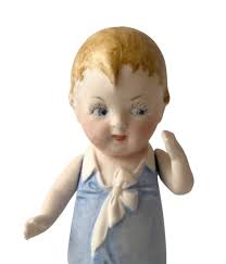 Antique German All Bisque Doll