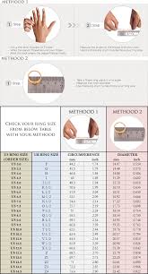 Ring Size Chart For Ring Orders Boutique Ottoman Online