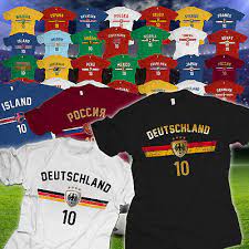 Wie schon 2016 nehmen 24 nationalmannschaften an der endrunde teil. Fussball Em 2021 T Shirt Nummer 10 Europameisterschaft Lander Trikot Fan 2020 Ebay